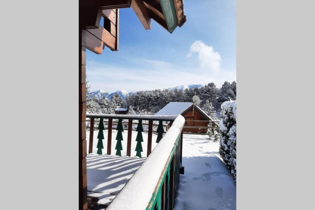 Maison De Bois Finlandaise Au Pied Des Pistes Bolquere Pyrenees 2000 Esterno foto